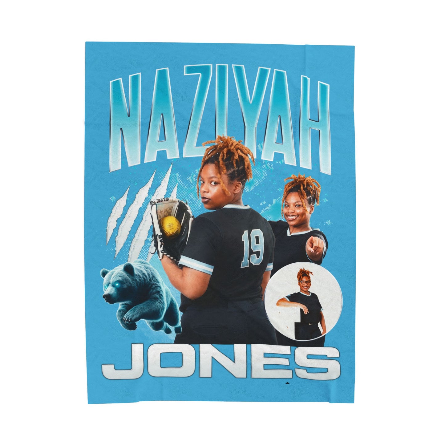 Naziyah Jones 60"-80" Plush Blanket