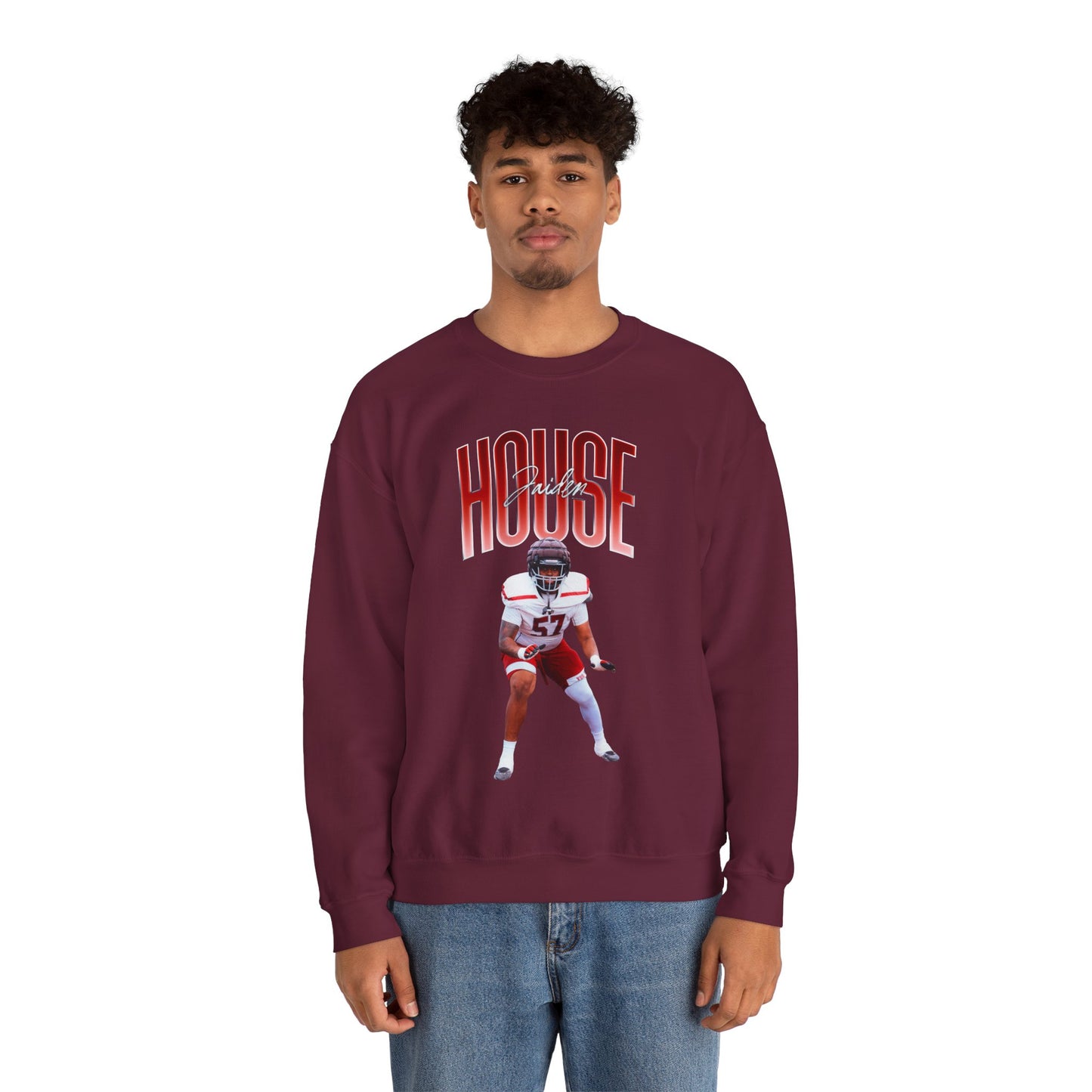 Jaiden House Big Last Name Crewneck Sweatshirt