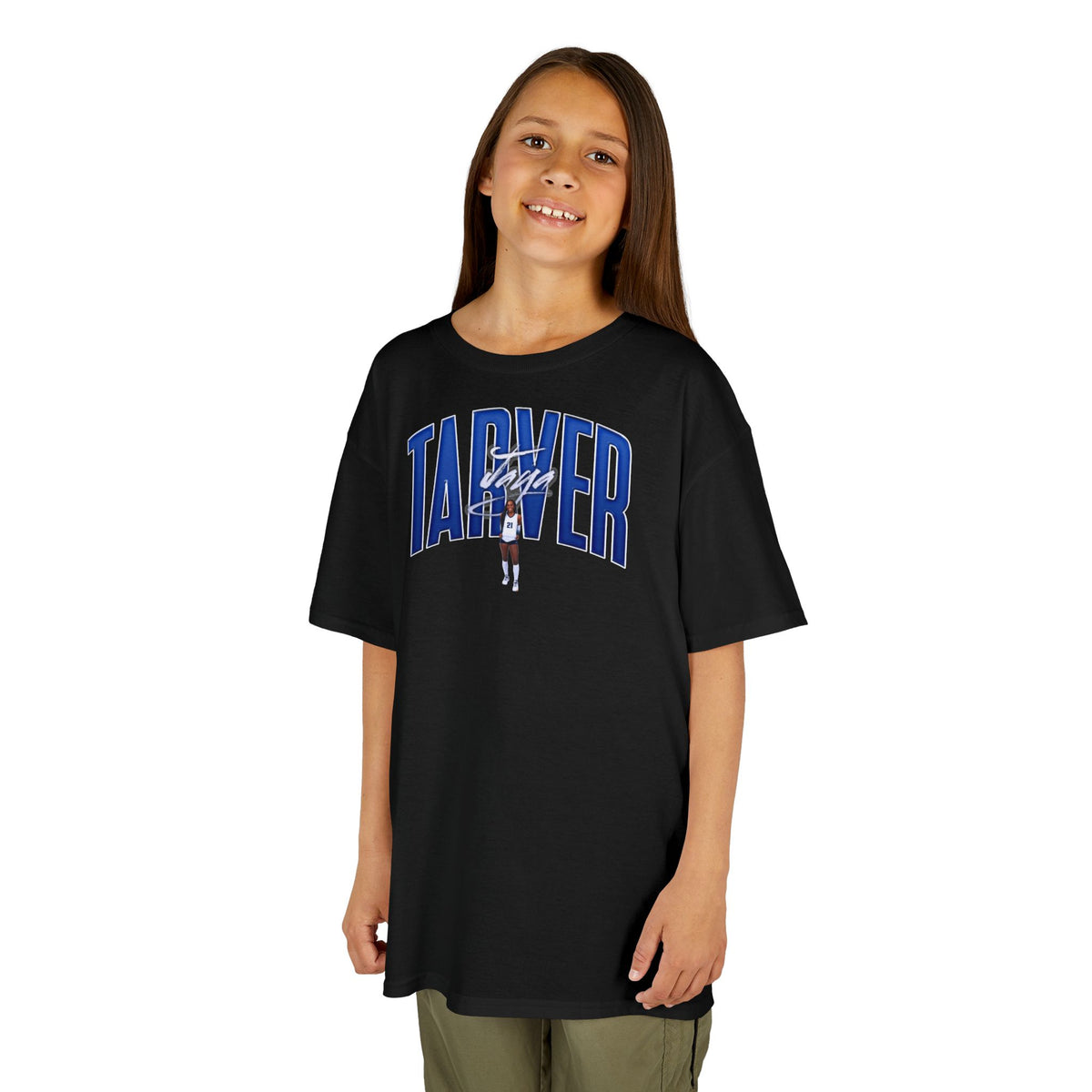 Jaya Tarver Big Last Name Kids Tee