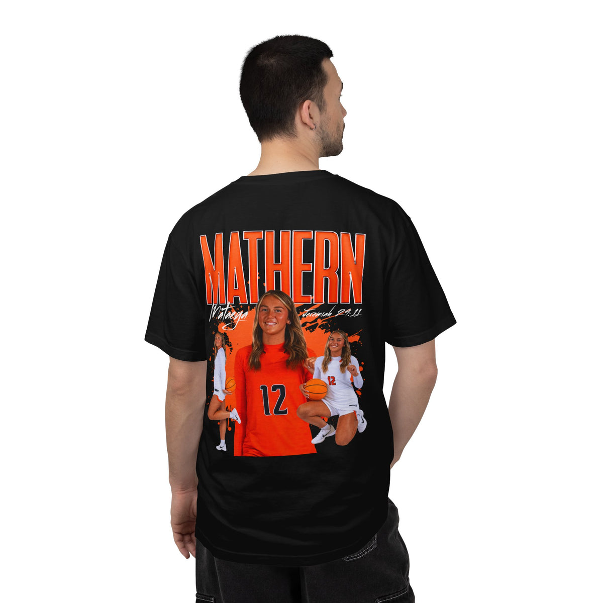 Mataeya Mathern Logo Front & Back Premium Tee