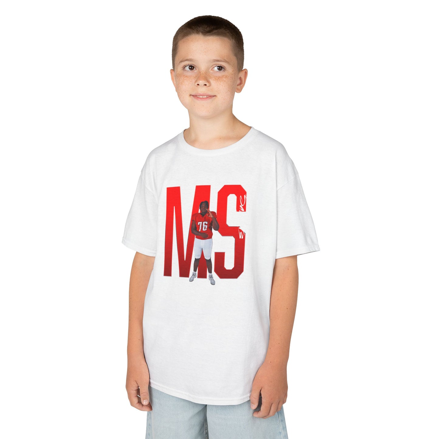 Myles Sawyers Player Icon Initials Kids Tee