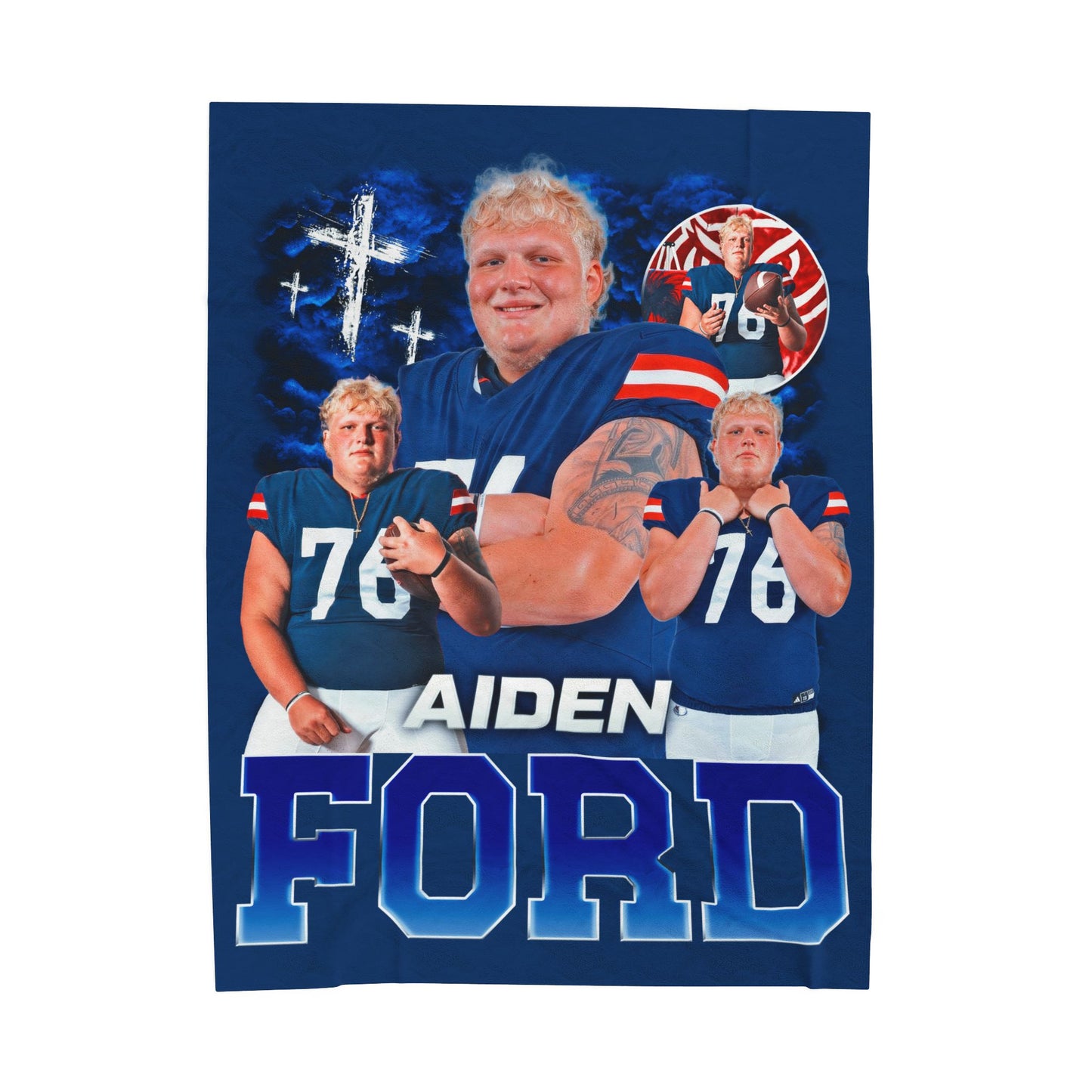 Aiden Ford 60"-80" Plush Blanket