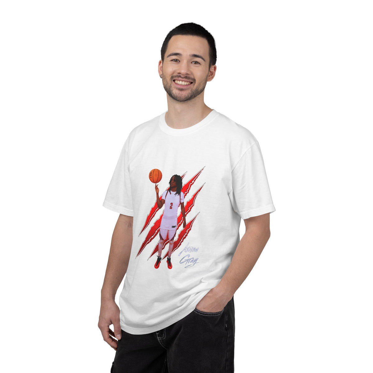 Amina Gray Claw Marks Premium Tee