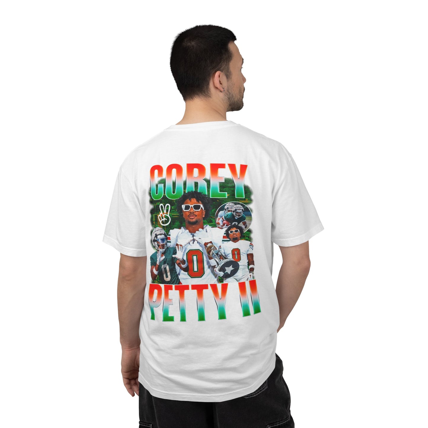 Corey Petty II Logo Front & Back Premium Tee
