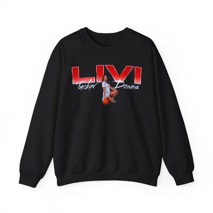 Livi Tucker Downs Big Last Name Crewneck Sweatshirt
