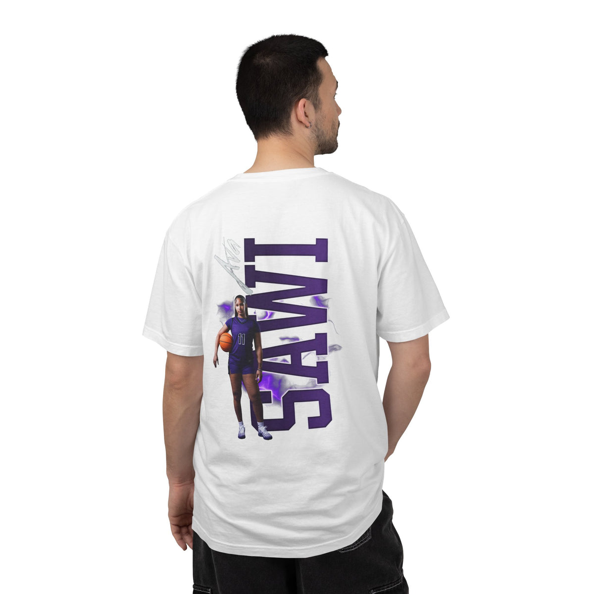 Ava Sawi Logo Front & Back Premium Tee