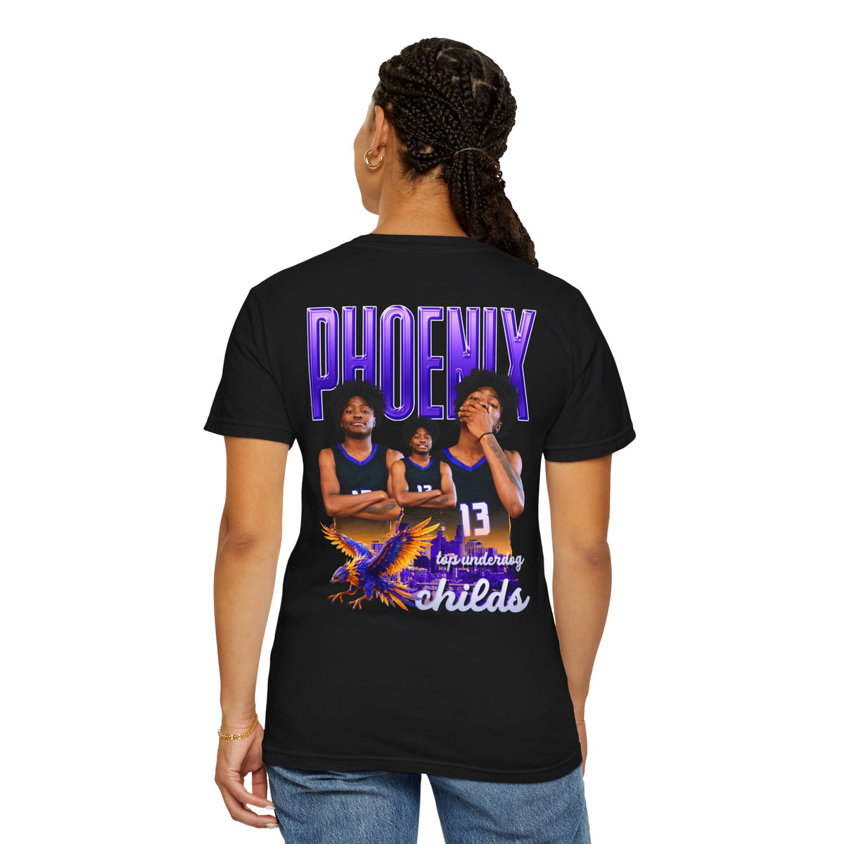 Phoenix Childs Logo Front & Back Premium Tee