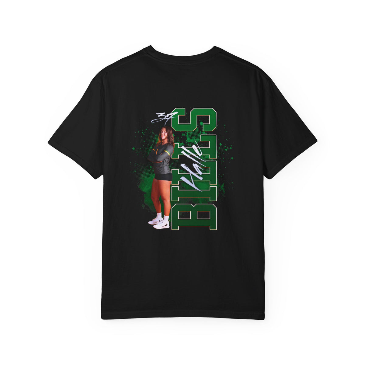 Halle Bills Logo Front & Back Premium Tee