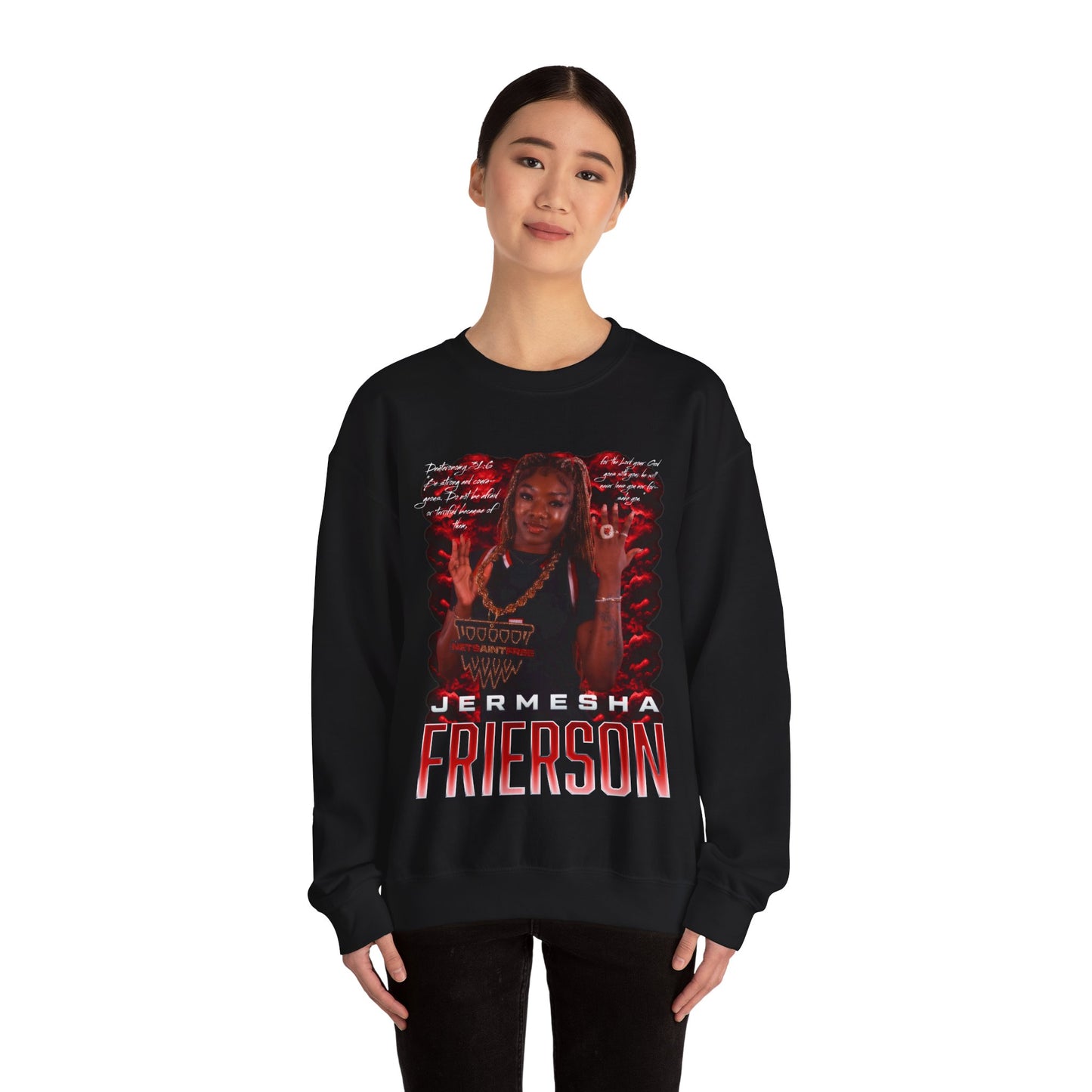 Jermesha Frierson Featured Quote Crewneck Sweatshirt