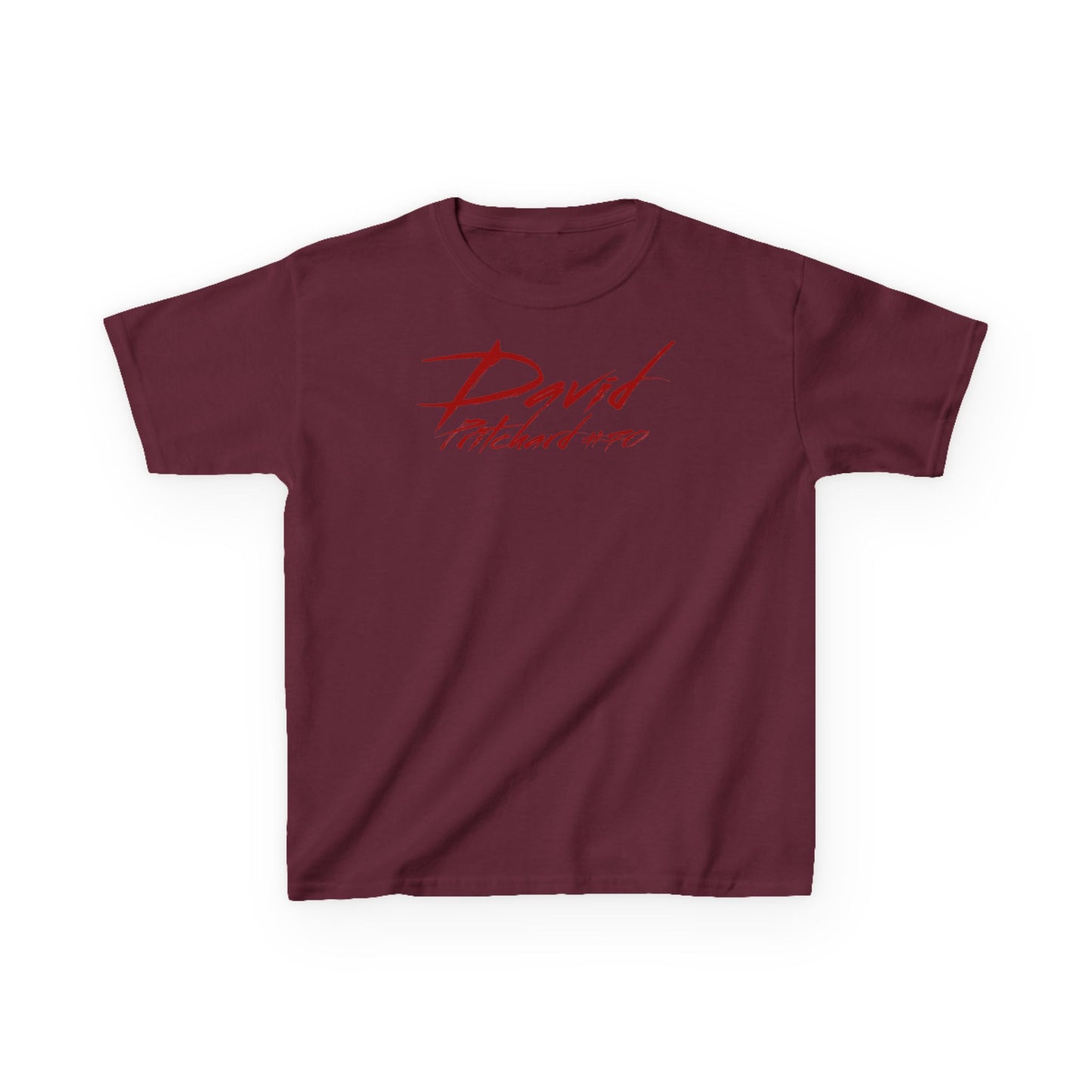 David Pritchard Cursive Name & Number Kids Tee