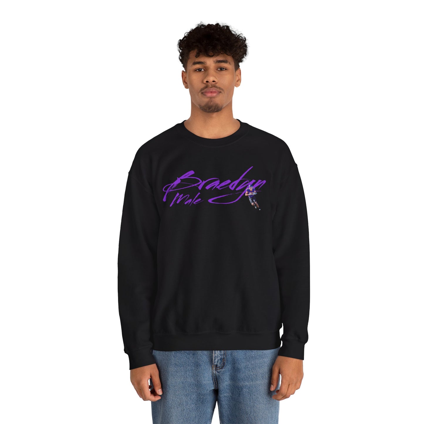 Braedyn Male Cursive Crewneck Sweatshirt