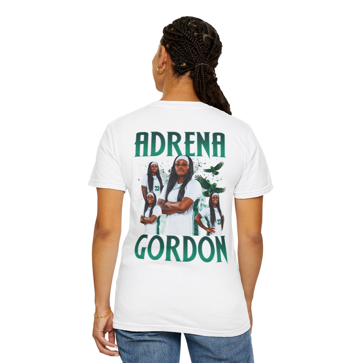 Adrena Gordon Logo Front & Back Premium Tee
