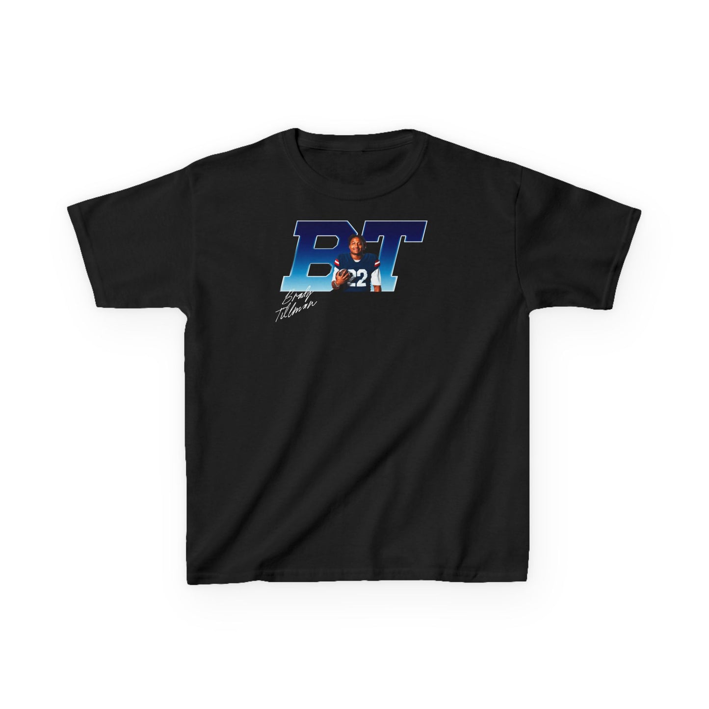 Brady Tillman Big Initials Colored Kids Tee
