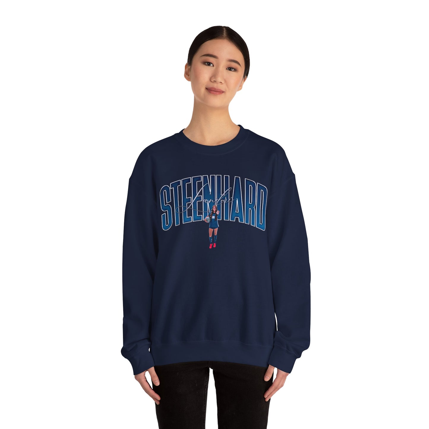 Landri Steenhard Curved Combo Colored Crewneck Sweatshirt
