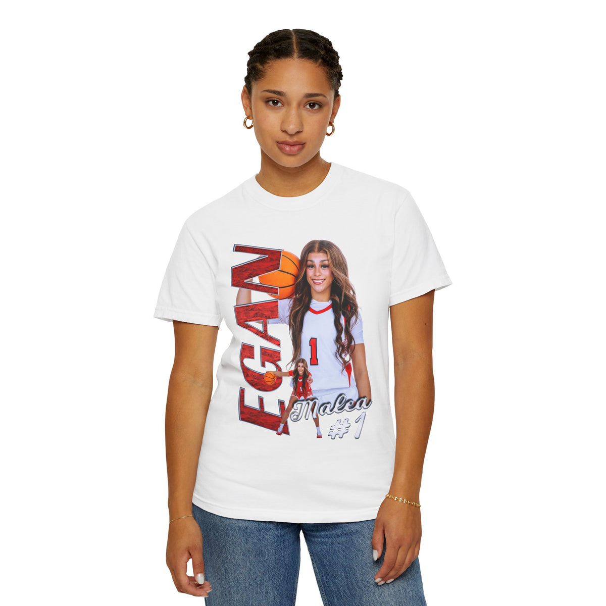 Malea Egan Vertical Name Premium Tee
