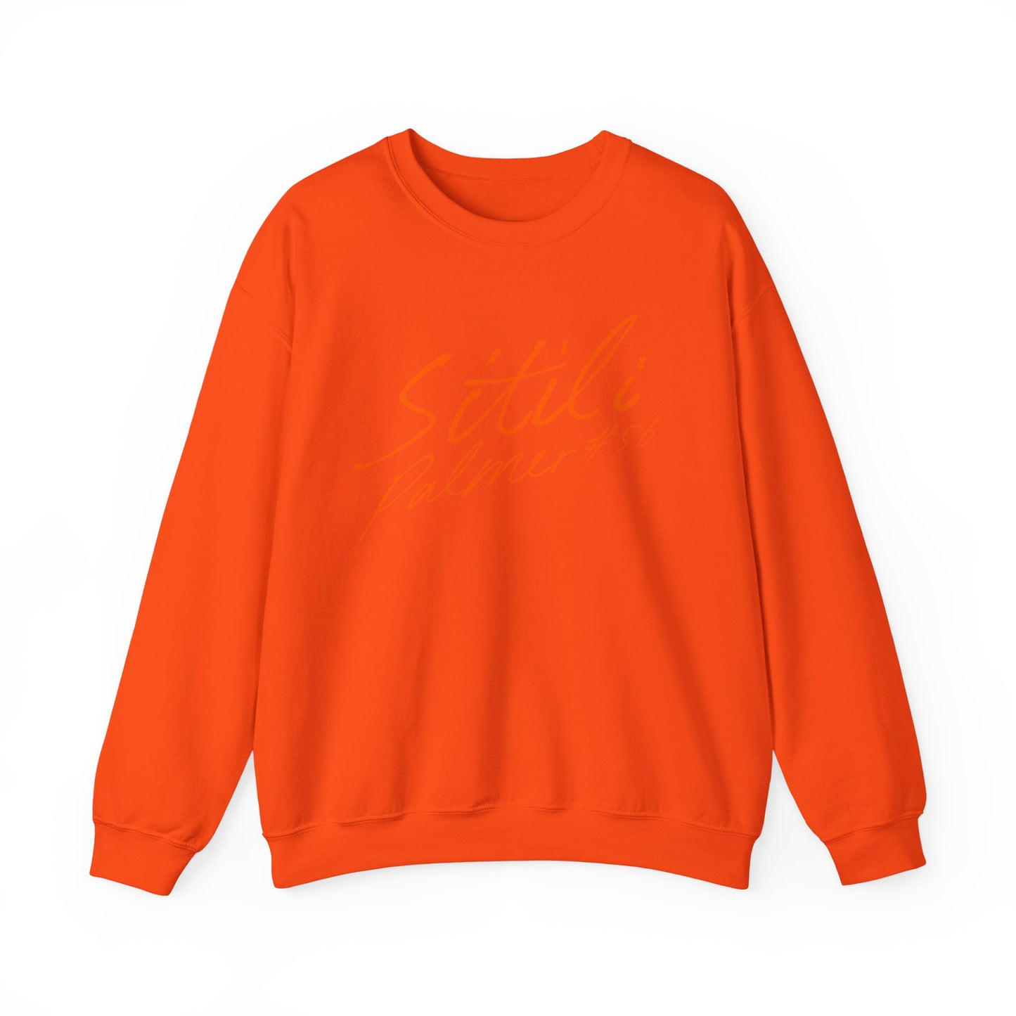 Sitili Palmer Cursive Name & Number Crewneck Sweatshirt