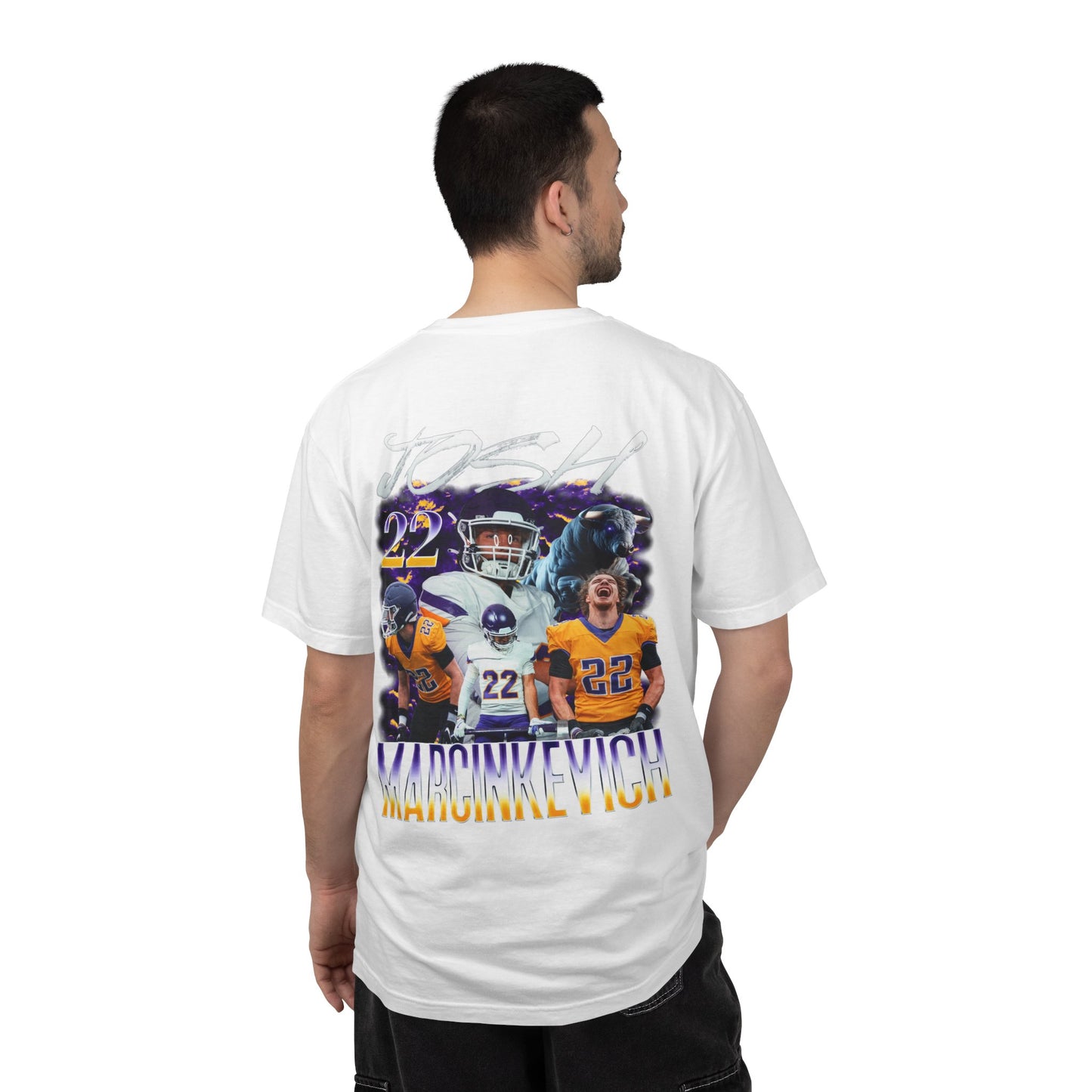 Josh Marcinkevich Logo Front & Back Premium Tee