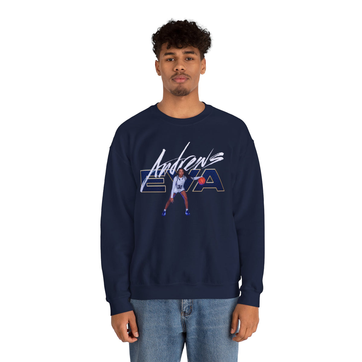 Eva Andrews Star Player Crewneck Sweatshirt