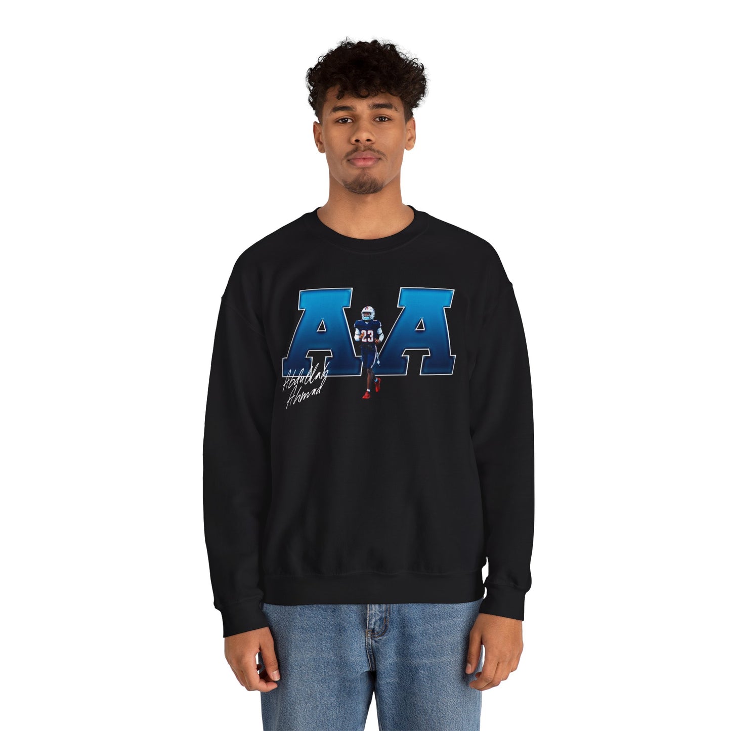 Abdullah Ahmad Big Initials Crewneck Sweatshirt