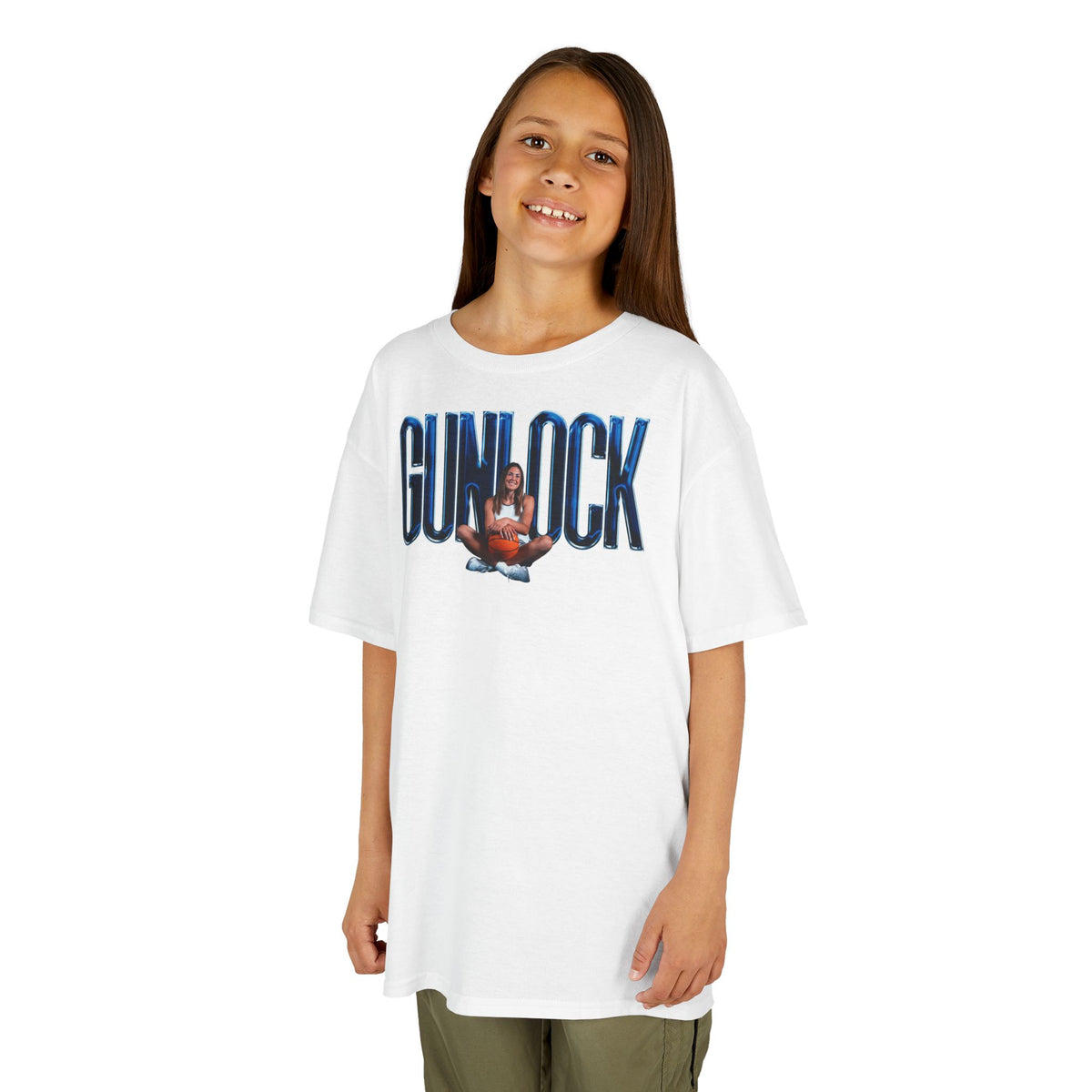 Braeden Gunlock Big Last Name Kids Tee