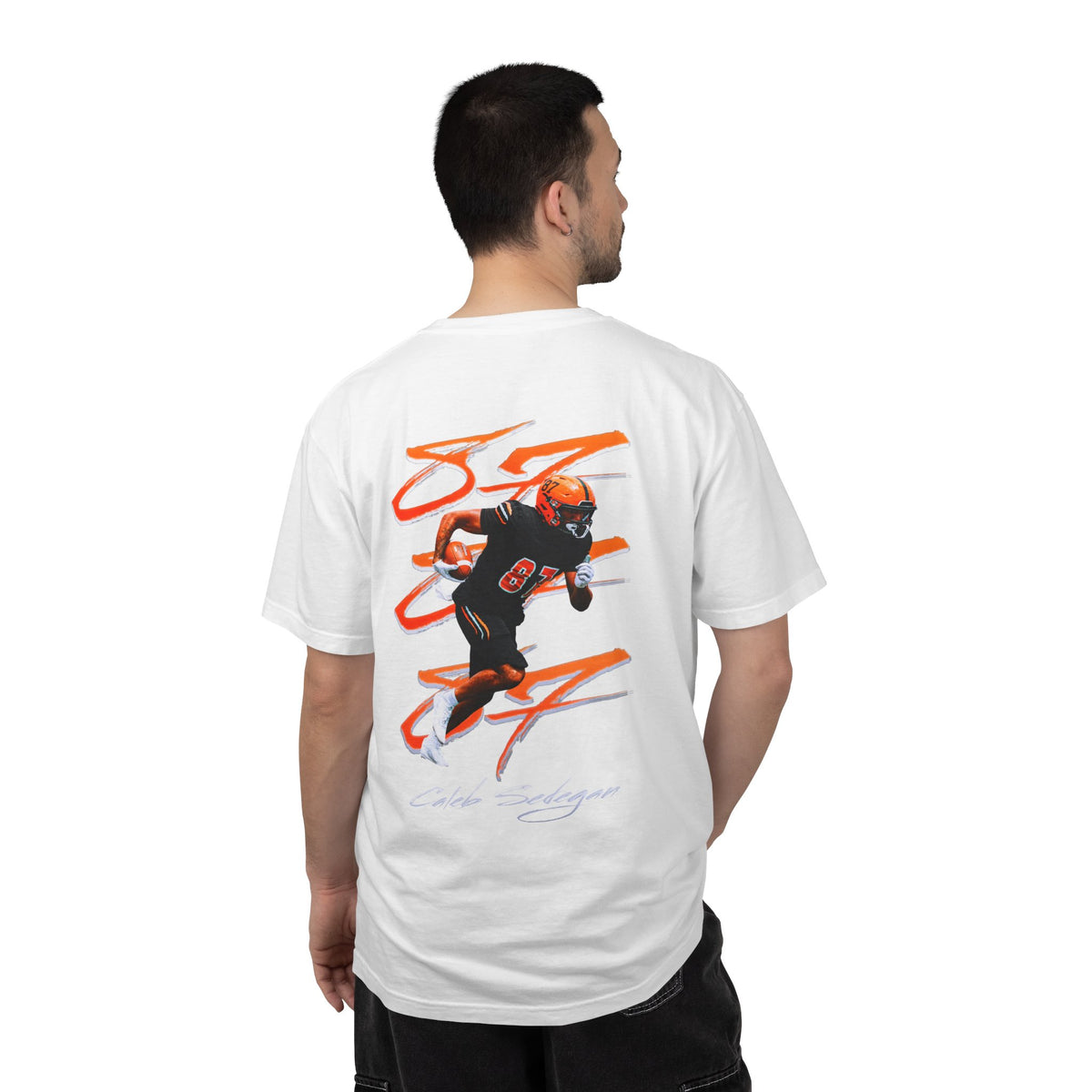 Caleb Sedegan Logo Front & Back Premium Tee