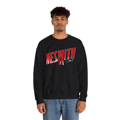 Carl Nesmith Cursive Combo Colored Crewneck Sweatshirt