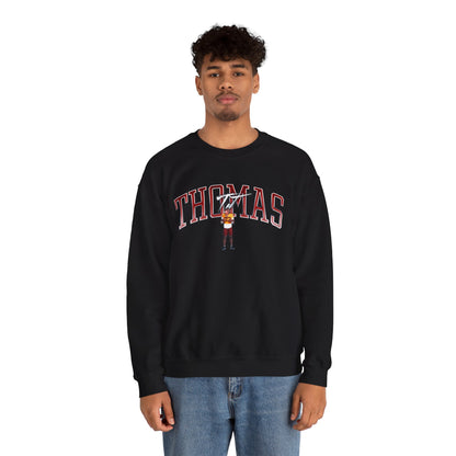 TJ Thomas Curved Combo Colored Crewneck Sweatshirt