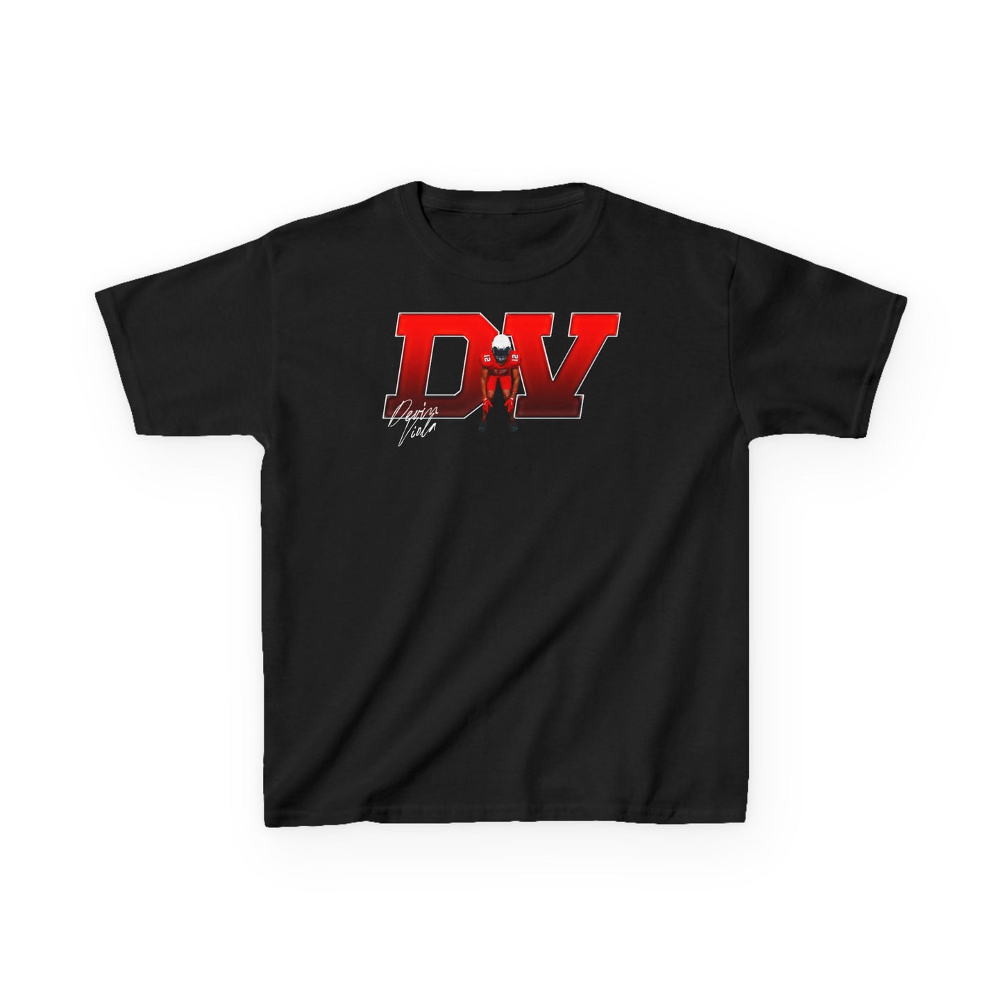 Devin Viola Big Iniitals Colored Kids Tee