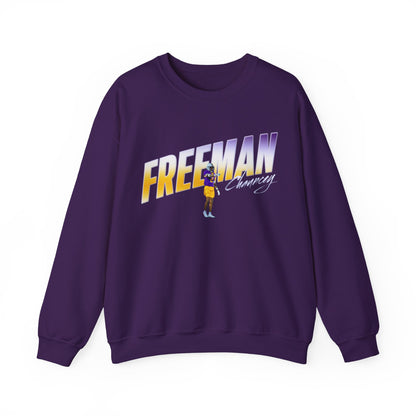 Chauncey Freeman Cursive Combo Colored Crewneck Sweatshirt