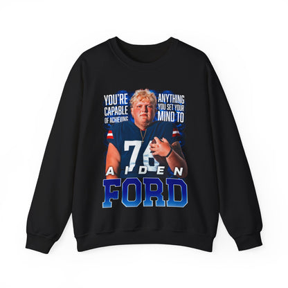 Aiden Ford Featured Quote Crewneck Sweatshirt