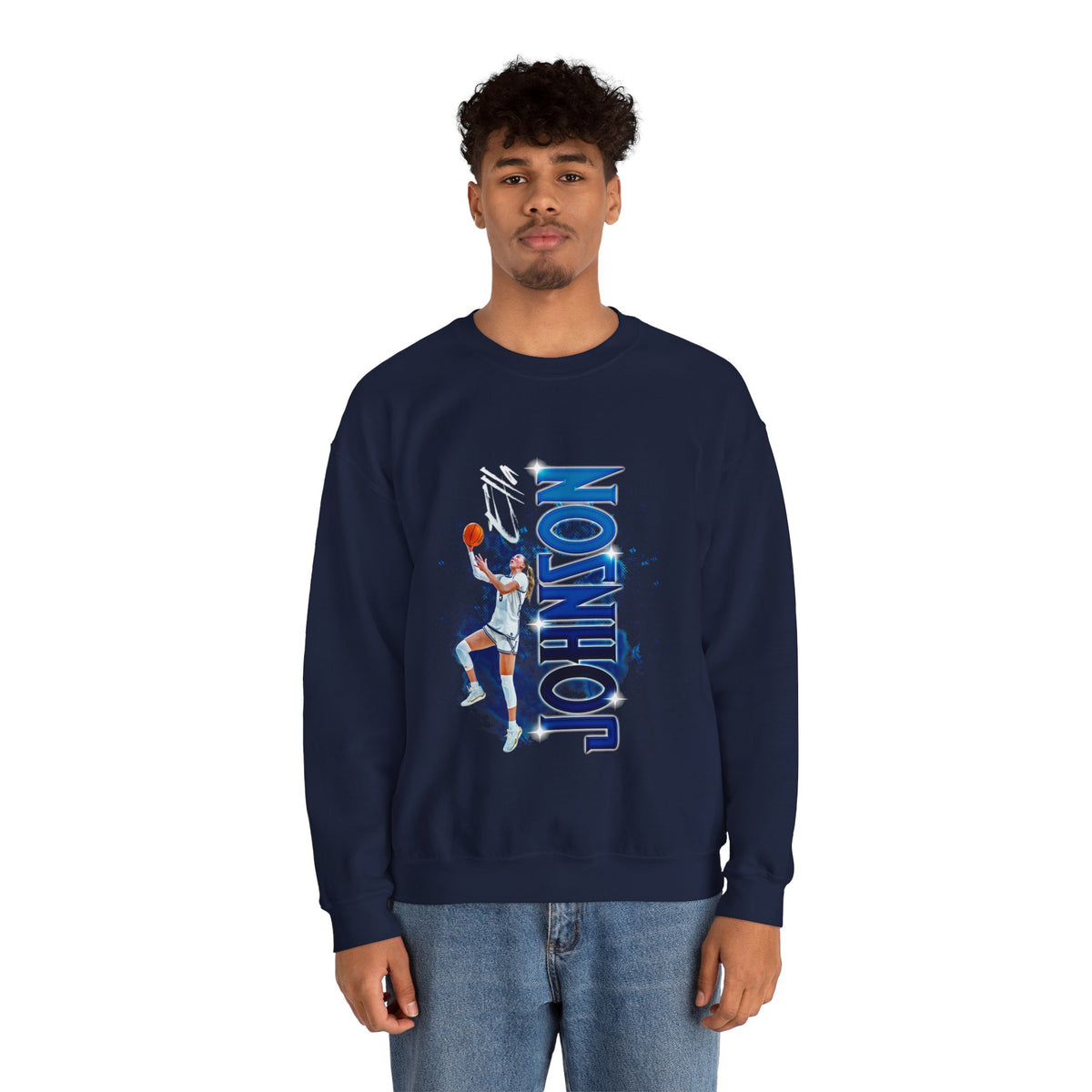 Ella Johnson Vertical Name Crewneck Sweatshirt