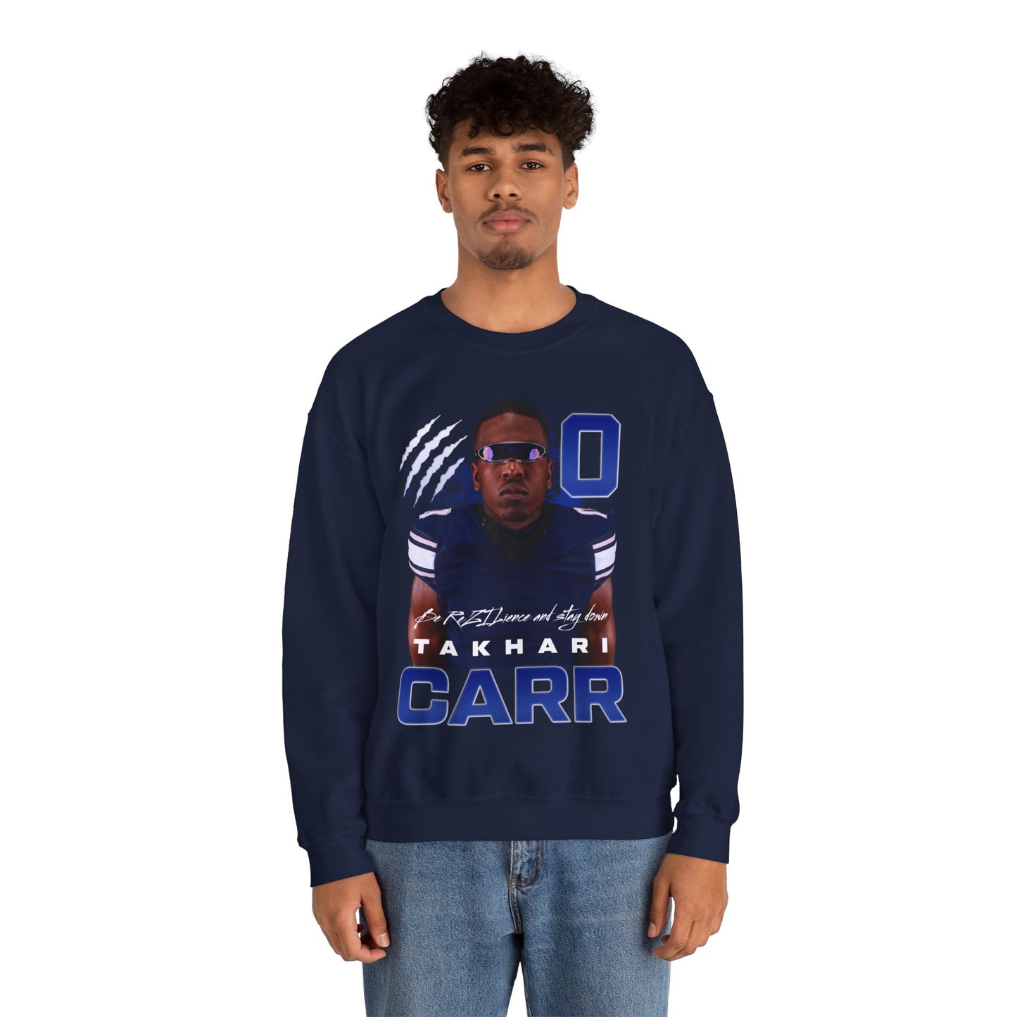 Takhari Carr Featured Quote Crewneck Sweatshirt