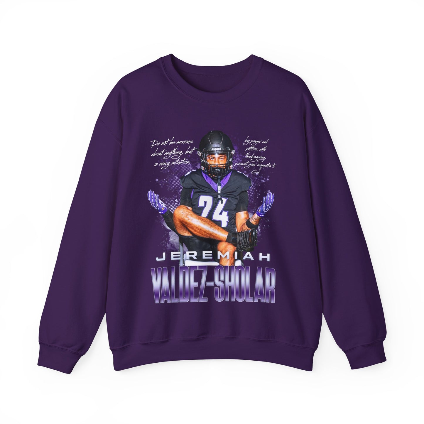 Jeremiah Valdez-Sholar Featured Quote Crewneck Sweatshirt