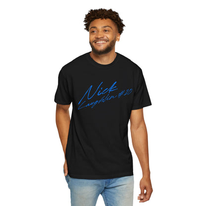 Nick Laughlin Cursive Name & Number Premium Tee
