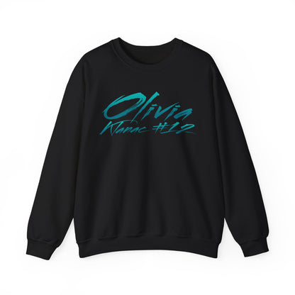 Olivia Klanac Cursive Name & Number Crewneck Sweatshirt