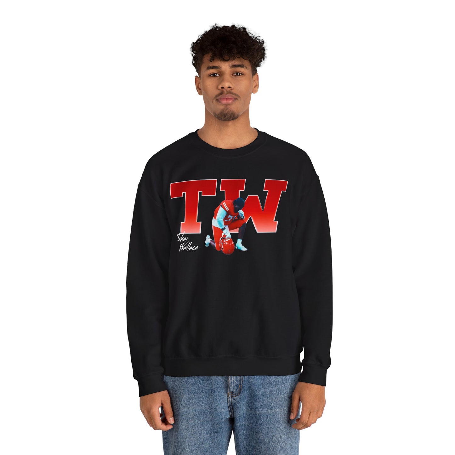 Takai Wallace Big Initials Colored Crewneck Sweatshirt