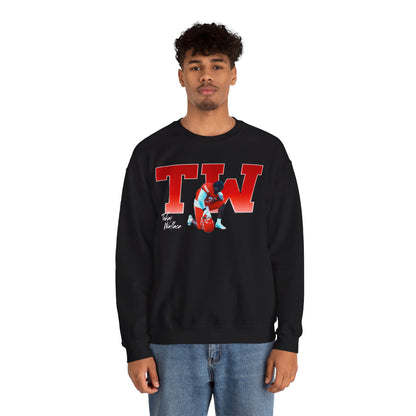 Takai Wallace Big Initials Colored Crewneck Sweatshirt