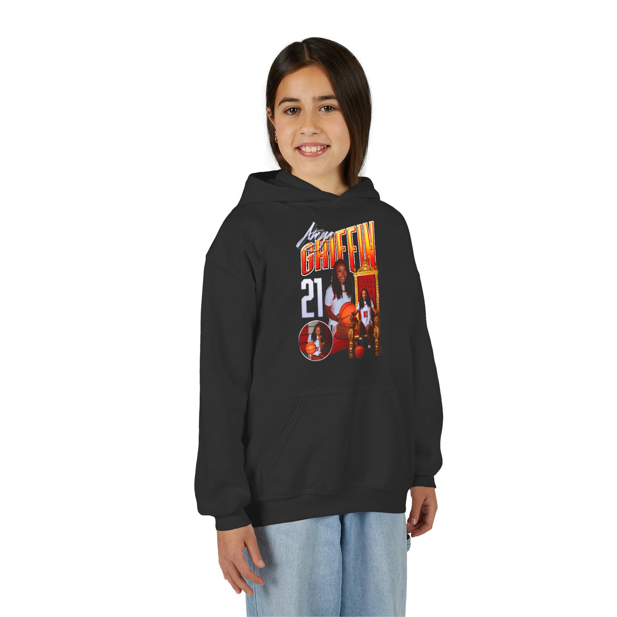 Amya Griffin Kids Hoodie