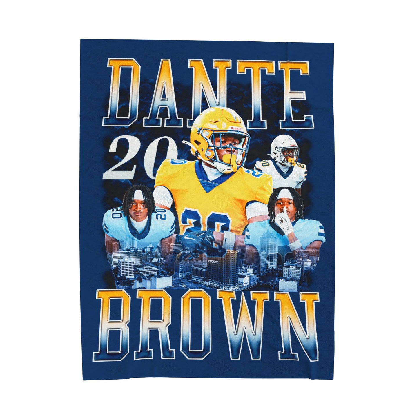 Dante Brown 60"-80" Plush Blanket