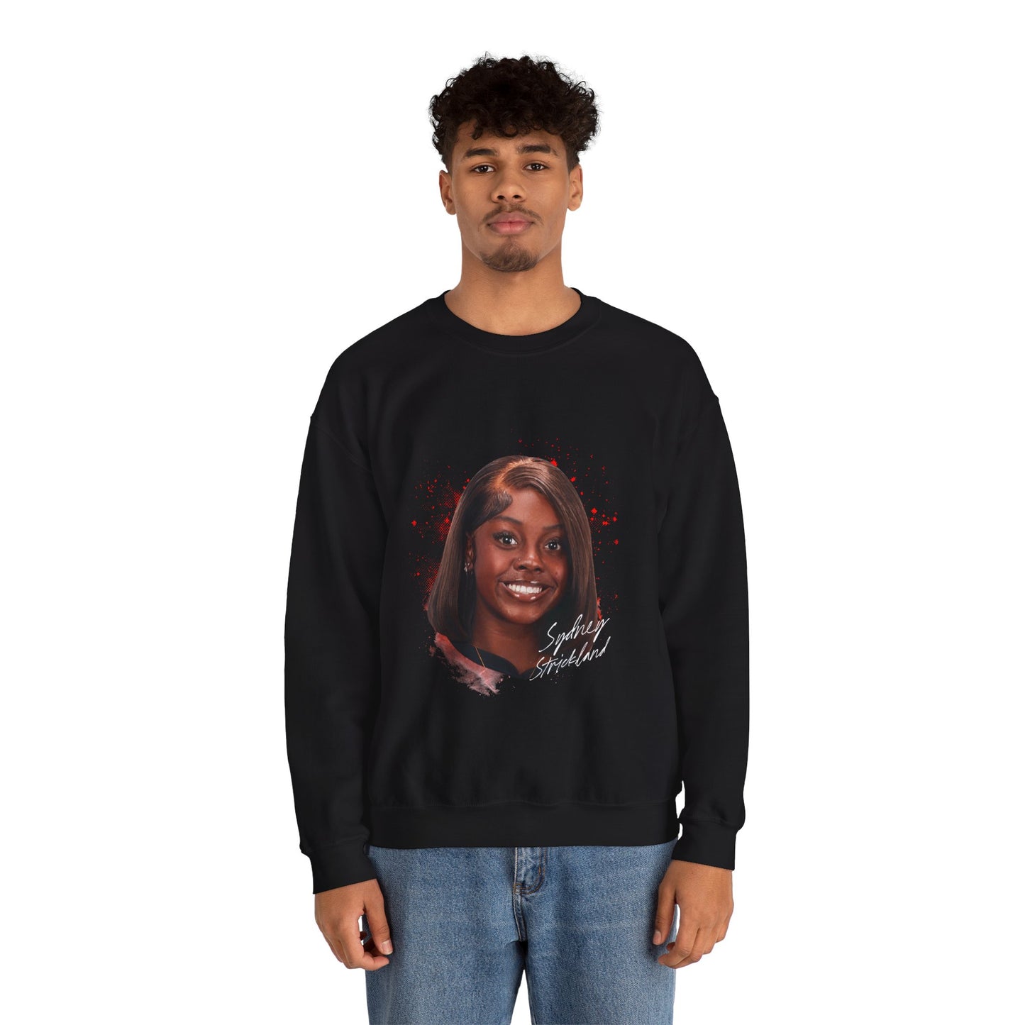 Sydney Strickland Big Head Crewneck Sweatshirt