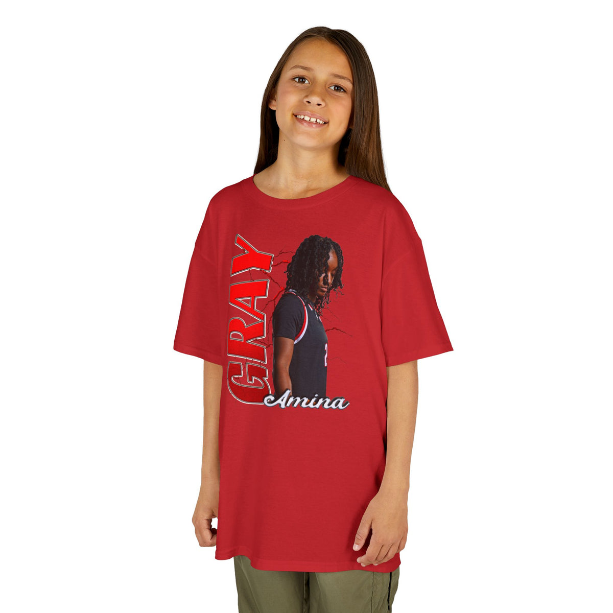 Amina Gray Kids Tee