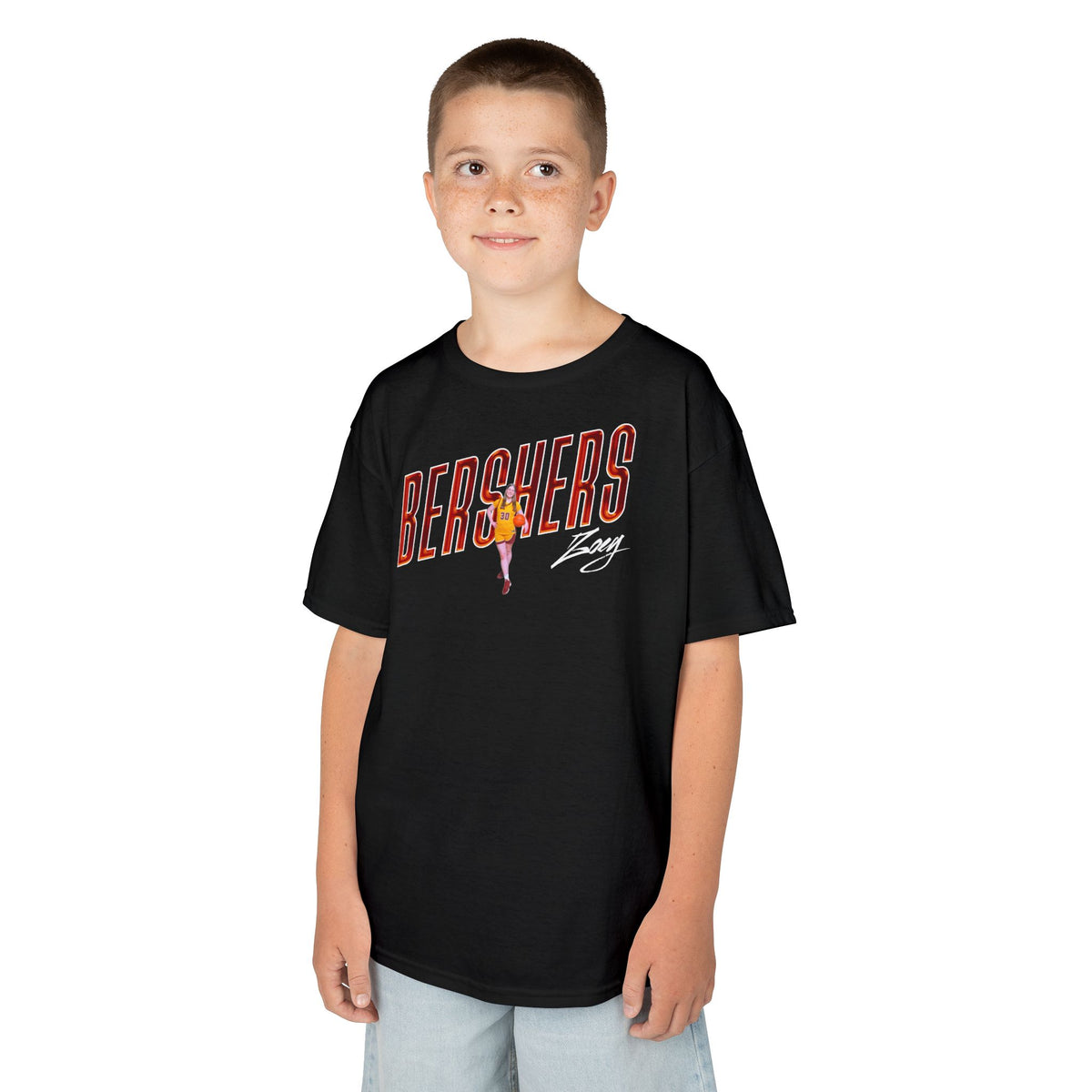 Zoey Bershers Cursive Combo Colored Kids Tee
