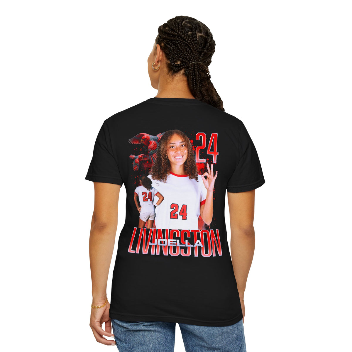 Joella Livingston Logo Front & Back Premium Tee