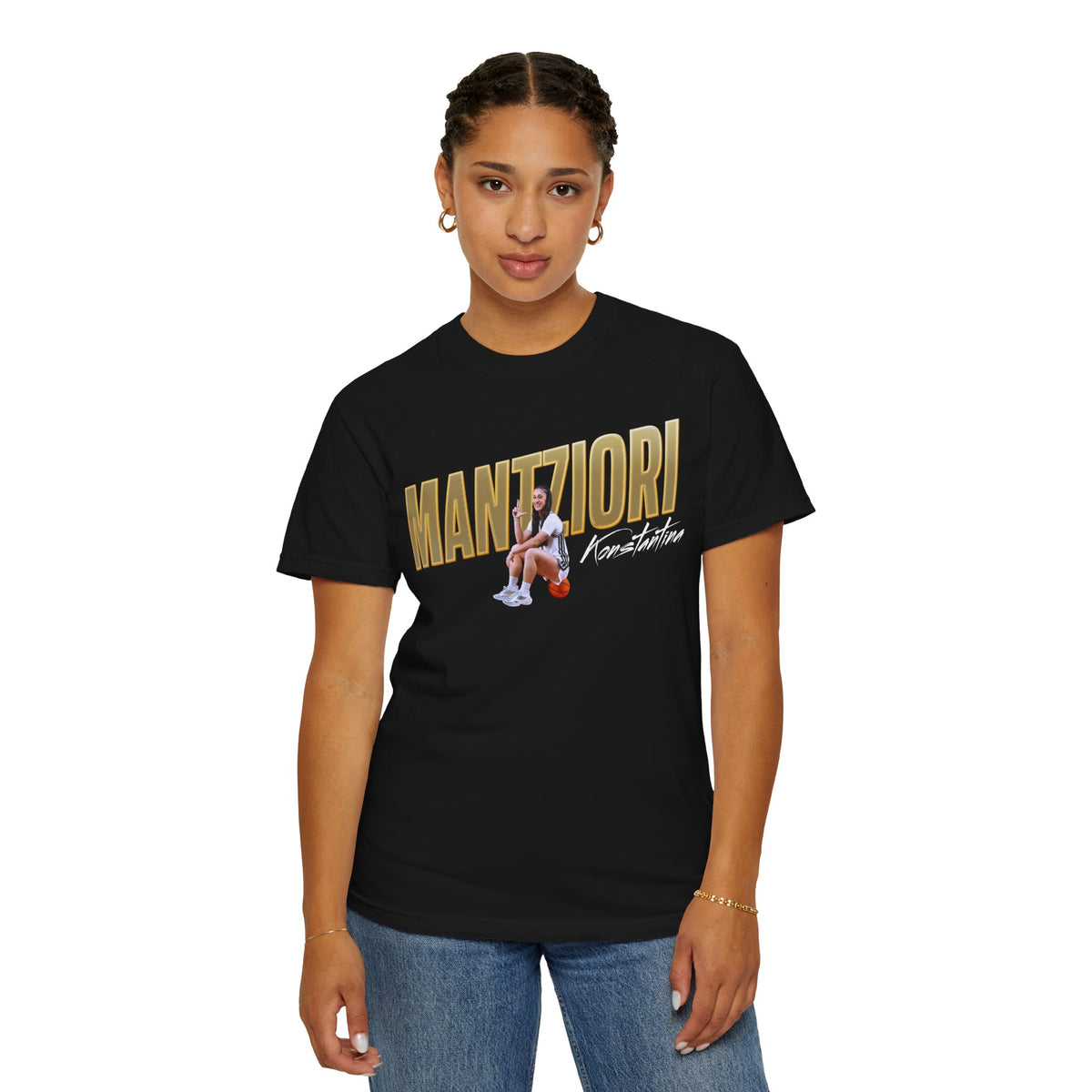 Konstantina Mantziori Cursive Combo Colored Premium Tee