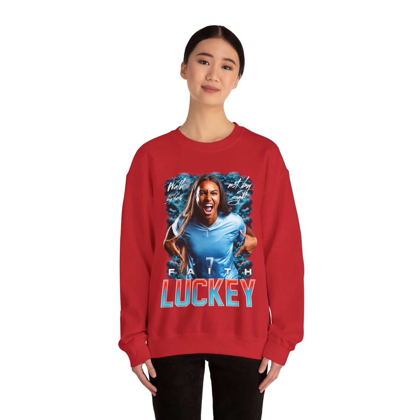 Faith Luckey Featured Quote Crewneck Sweatshirt