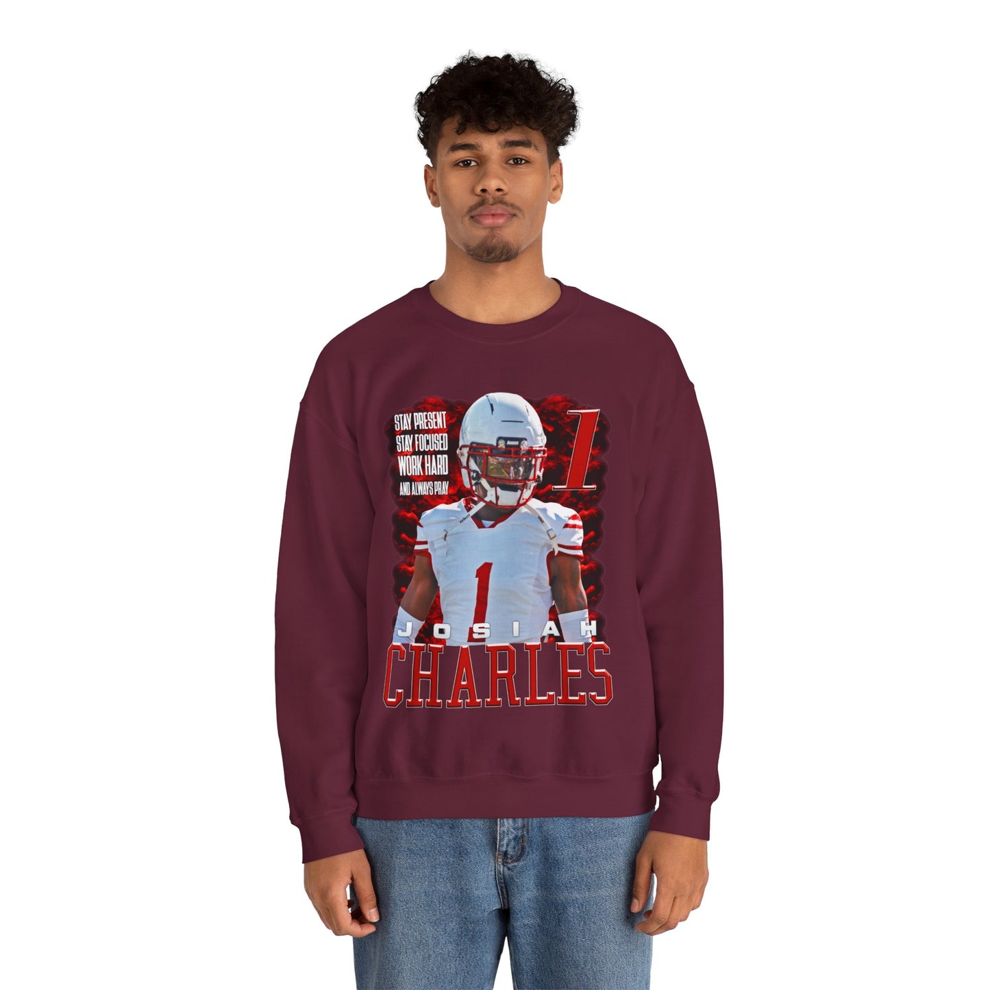 Josiah Charles Featured Quote Crewneck Sweatshirt