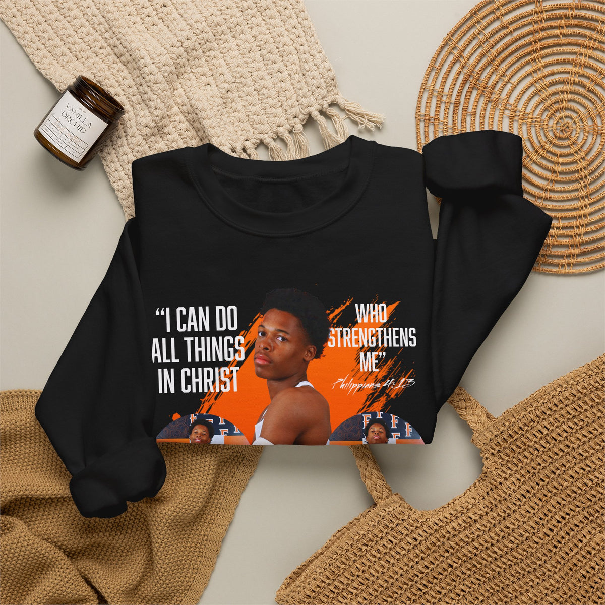 Jordan Spencer Featured Quote Crewneck Sweatshirt
