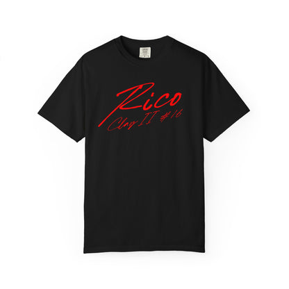 Rico Clay II Cursive Name & Number Premium Tee
