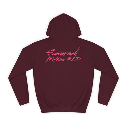 Savannah Muldrew Cursive Name & Number Premium Hoodie