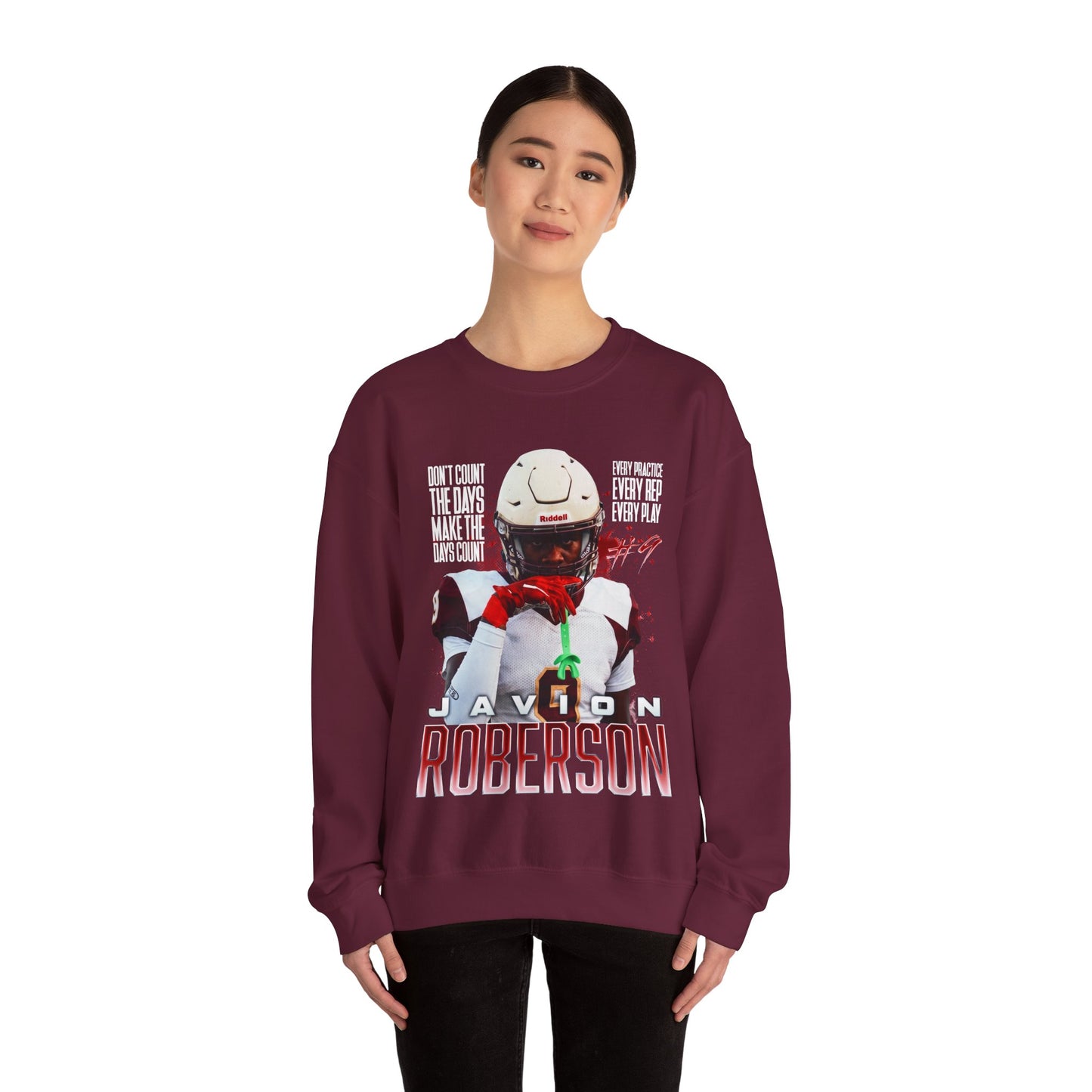Javion Roberson Featured Quote Crewneck Sweatshirt